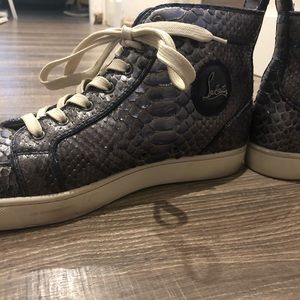 Christian Louboutin python sneakers